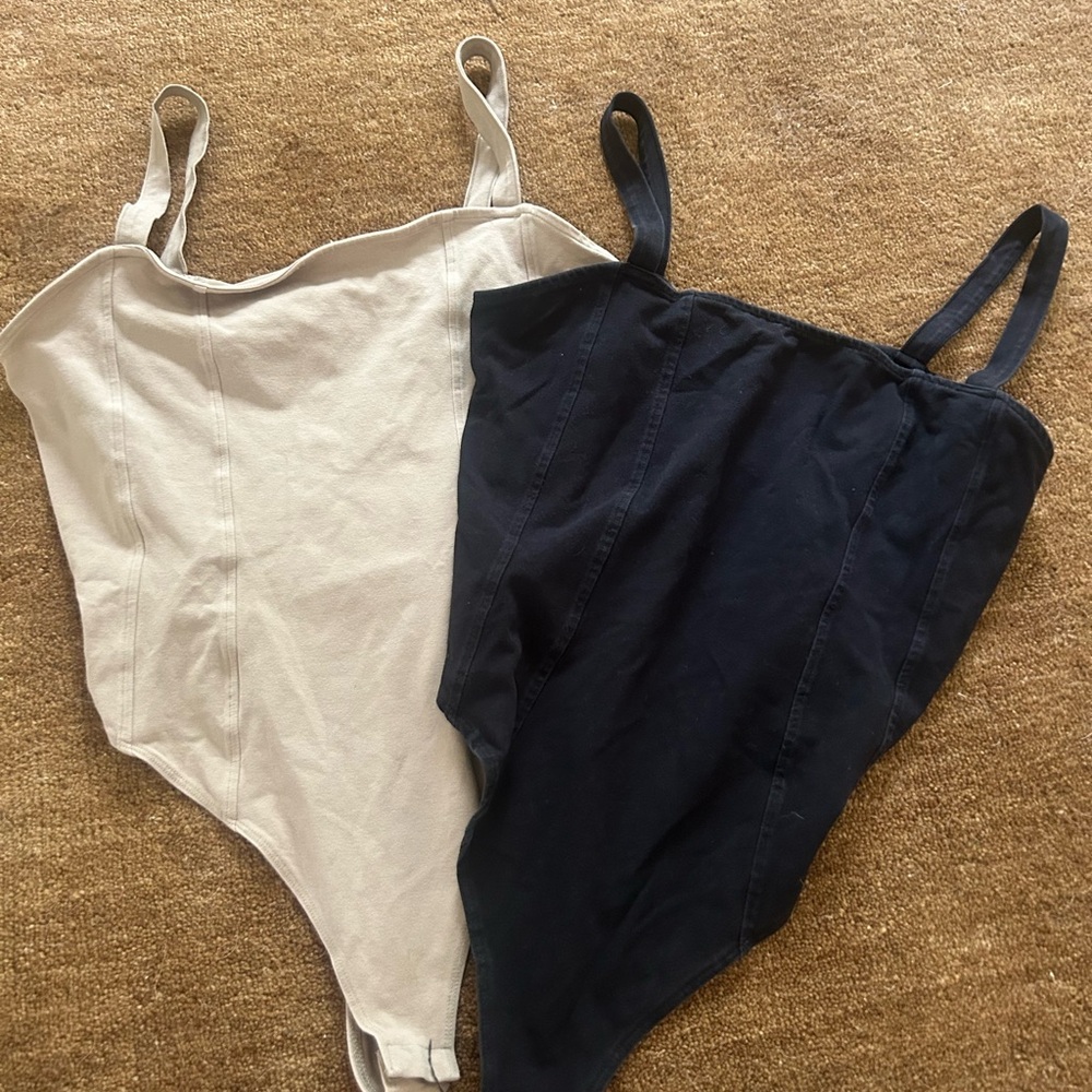 One Piece Set in Black and Cream